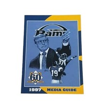 Vintage NFL American Football Los Angeles Rams 1997 Media Guide Book Memorabilia