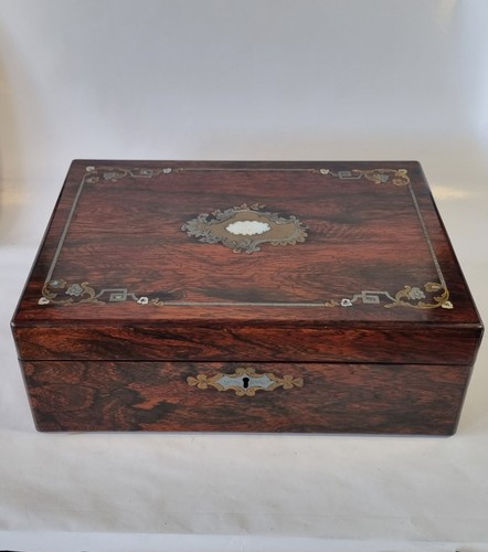Victorian rosewood writing - victorian,