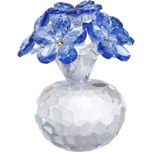 Crystal flower figurine seven - crystal,