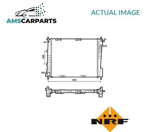 Engine cooling radiator 53077 - radiator,