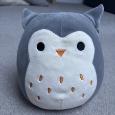 Squishmallows Hoot Grey Owl Bird Soft Plush Toy -Kellytoy