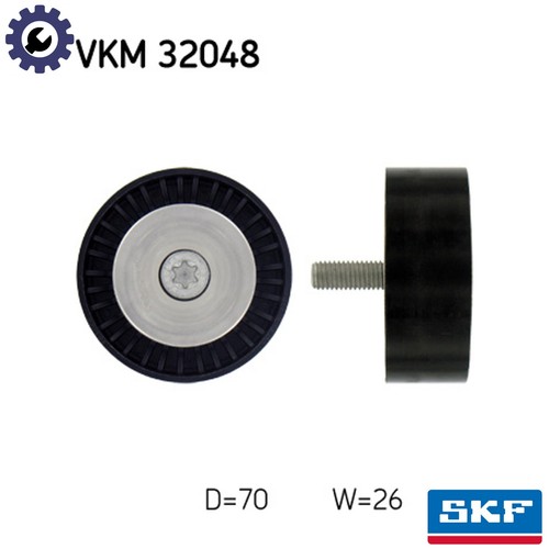 Deflectionguide pulley vribbed - deflectionguide,