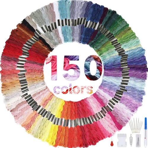 Rainbow embroidery threads kit - rainbow,