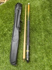 BCE 9 Ball American Pool Cue 2 Piece Wrapped Grip With Soft Case. FREE POST