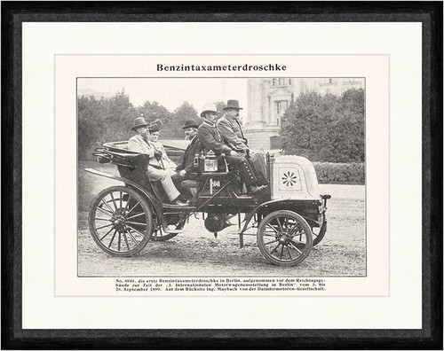 Petrol taximeter cab 1899 - petrol,