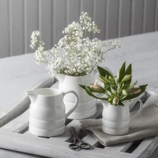 Churn jug white - white, porcelain