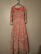 Fully Embroidered pink Maxi by golu designer. 