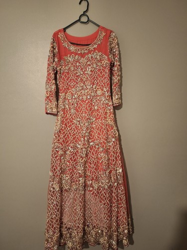 Fully embroidered pink maxi - pink, by