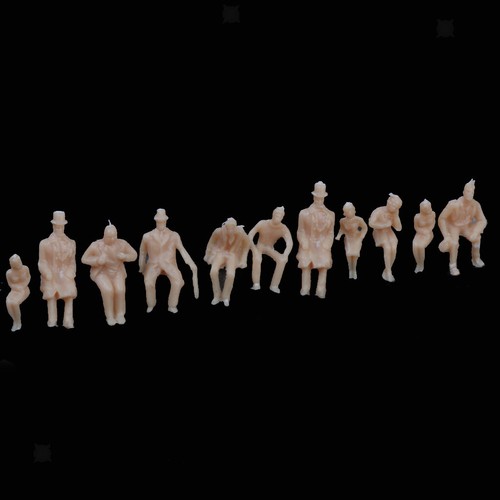 100pcs unpainted model seated - 100pcs,