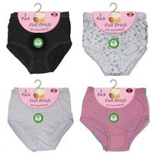 6 Pair Ladies Full Mama Briefs