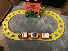 Happyland Train Station with Track and Figures Working Train Drives Round Track