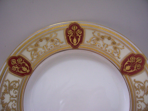 Minton raised gold encrusted - raised,