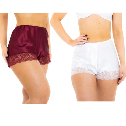 Ladies satin french knickers - satin,