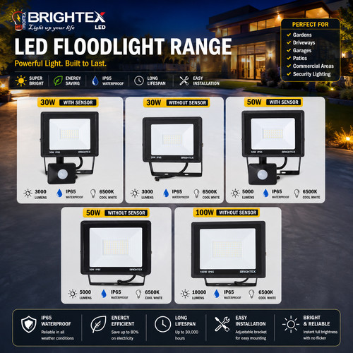 Brightex led floodlight ip65 - brightex,