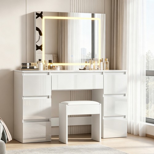 High gloss white dressing - high,