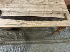 Large Vintage Two Man Crosscut Timber/Logging Saw 4ft