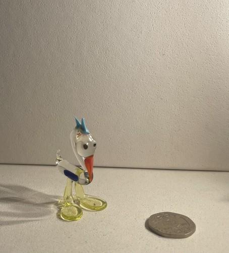 Murano glass uranium bird - murano,
