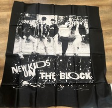 New Kids on the Block Silk Screened Wall Hanger Group Shot Vintage