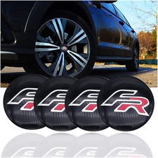 Alloy Wheel Centre Caps x 4. 56mm or 60mm dia. FR Ibiza Arona Leon Ateca Tarraco