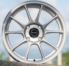 15" Silver SR-9 Alloy Wheels Fits Renault Clio Kangoo Megane Twingo 4x100