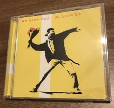 BANKSY FLOWER THROWER CD WE LOVE YOU un signed 2000 RARE