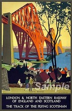 Vintage lner forth bridge - forth,