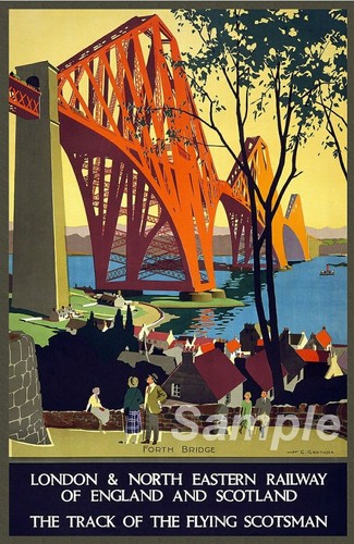 Vintage lner forth bridge - lner,