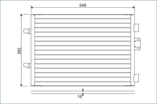 817602 valeo condenser - condenser,, air
