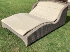 Indian Ocean Large Rattan Daybed Lounger Outdoor  Garden Patio