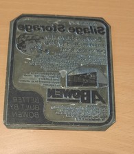 Vintage Newspaper Advert Metal Printing Plate - A Bowen Farm Silage Storage
