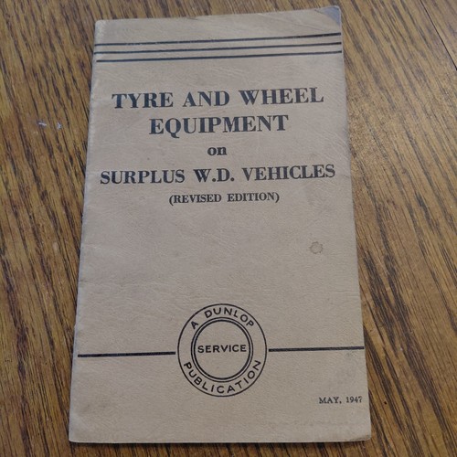 Vintage 1947 dunlop tyre - vintage,
