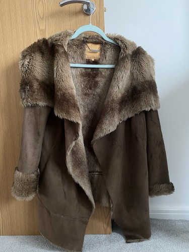 Vintage brown faux suede - vintage,