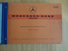 Mercedes-Benz Ponton 220S Spare Parts List 1960