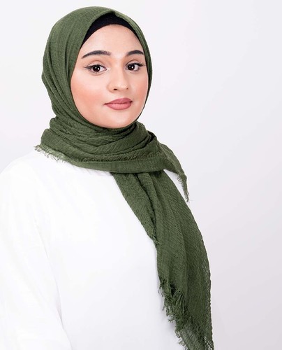 Crinkle scarf hijab ladies - scarf,
