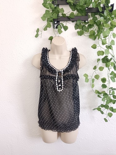 Black white sheer - white, mesh