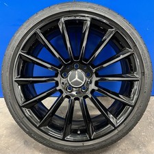 GENUINE MERCEDES 20” W213 E CLASS AMG FRONT TURBINE ALLOY WHEEL GLOSS BLACK