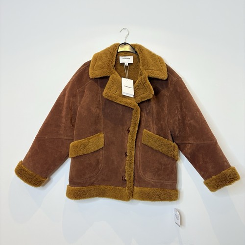 Topshop brown camel faux - brown,