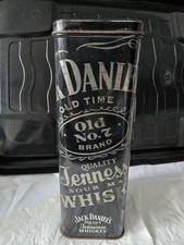 I Have A rare Vintage Jack Daniels Tennessee Long Black Metal Tin