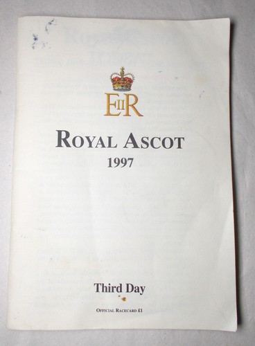 Royal ascot race card third - ascot,