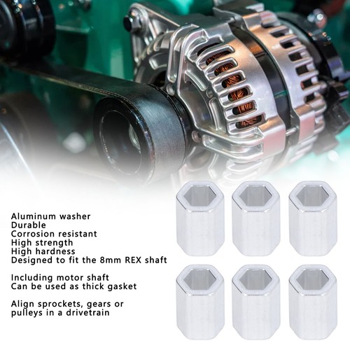 12pcs 8mm hex socket aluminum - hex,