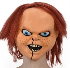 CHUCKY Child's Play Horror Halloween Mask Cosplay Latex Deluxe Novelty 