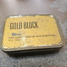 Gold Block Pipe Tobacco Empty