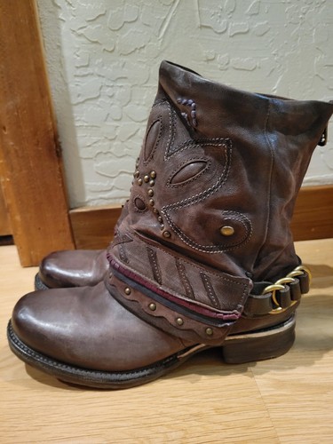 Women 98 brown - a.s.98, leather
