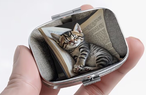 Adorable cute cat - , pill