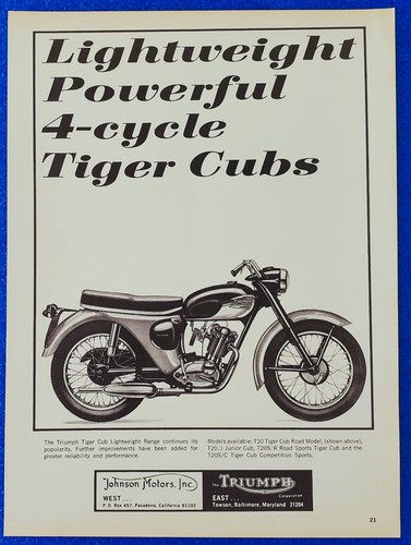 1965 triumph tiger cub - 1965,