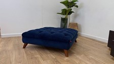 DFS Windsor Fabric Footstool in Navy