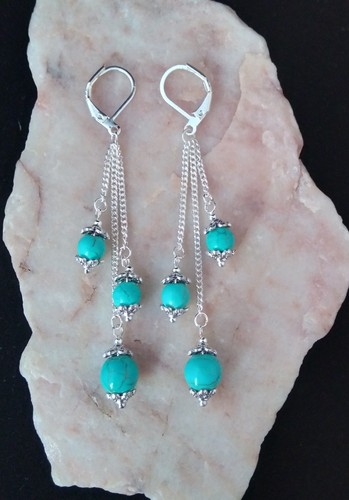 Turquoise bead cm long - ,,
