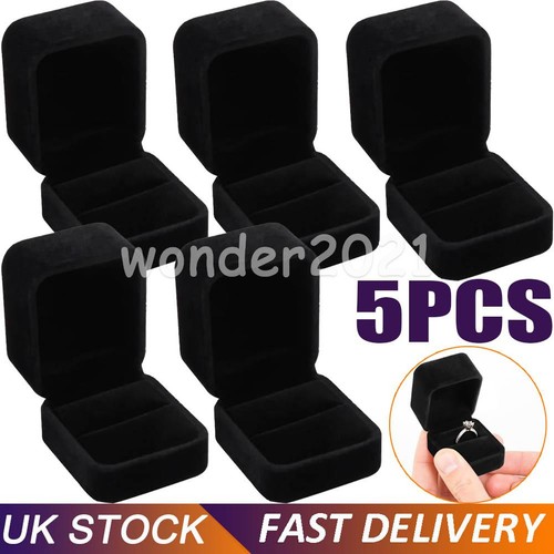 5pcs velvet ring box - velvet,