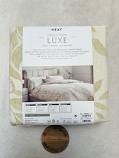 BNWT NEXT Collection Luxe 100% Cotton 144 TC Jacquard King Size Duvet Set Cover
