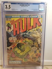 Incredible Hulk 180 CGC 3.5 1st Wolverine Cameo